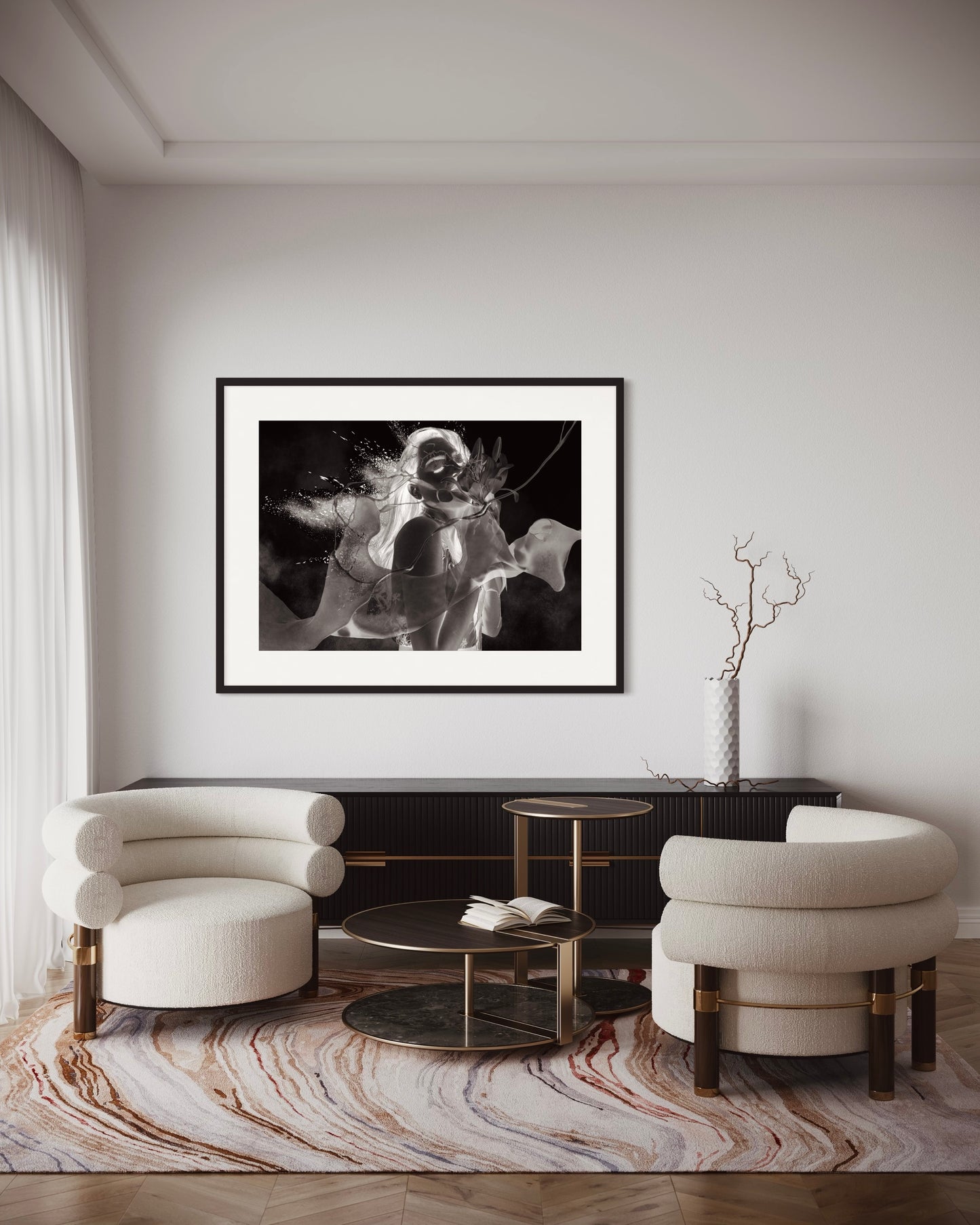 “Black Lillie”| Camila Avelar Abstract Fine Art Print | Limited Edition of 150