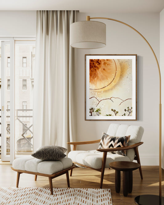 "Kissed by The Desert" | Camila Avelar Abstract Fine Art Print | Limited Edition of 100