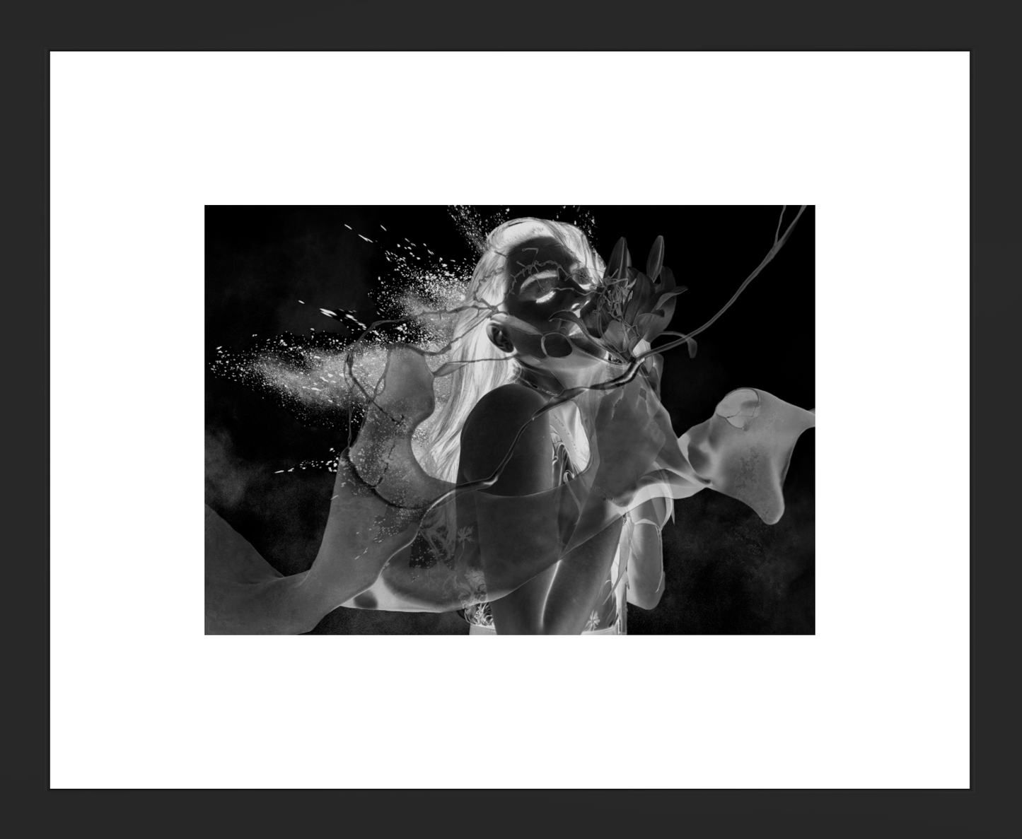 “Black Lillie”| Camila Avelar Abstract Fine Art Print | Limited Edition of 150